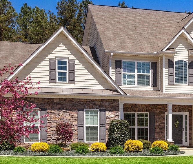 Brick siding from our siding contractors