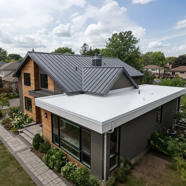 Michigan home with TPO roofing from our roofing contractors