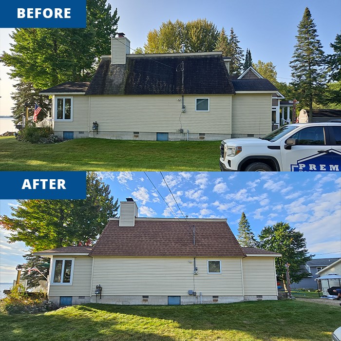 new roof installed on a home in michigan
