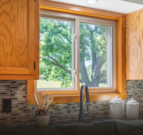 wood  window installation done in gaines mi