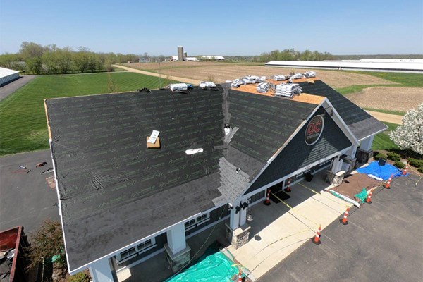 roof replacement for a dc storage unit in hudsonville