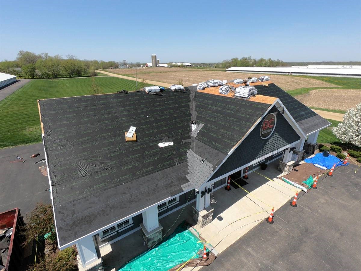 roof replacement for a dc storage unit in hudsonville