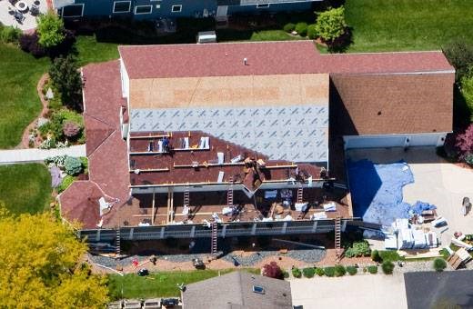 replacing a roof on a lake house in michigan