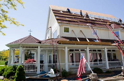 new roof being installed in michigan