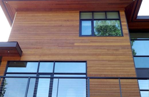 new siding installed on a modern home in michigan