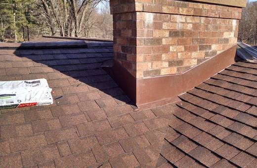 new asphalt roof on a home in michigan