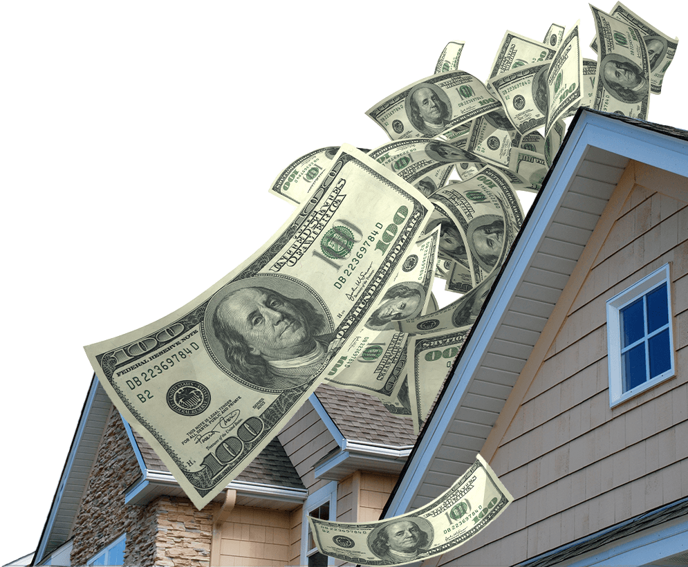 Money on roof