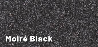 Moire Black flat roof shingle options
