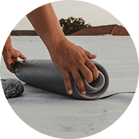 TPO roofing system for falt roofs