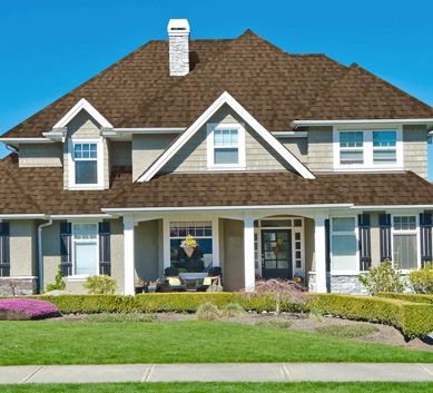 Plainfield House with Atlas Chestnut Shingles