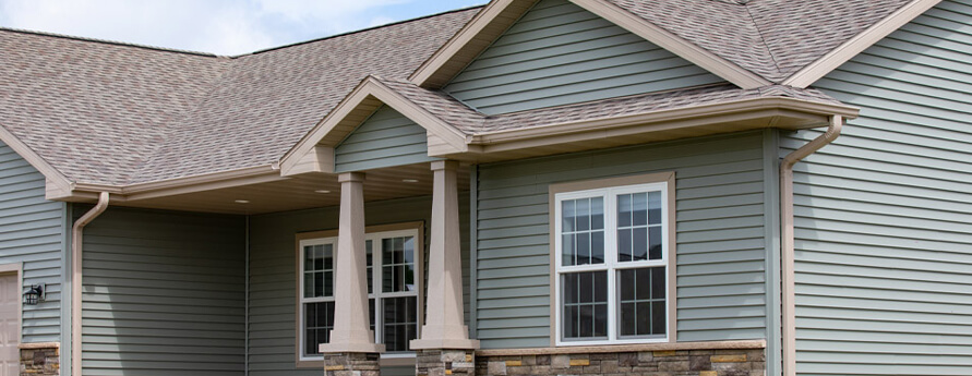 New vinyl siding on home in Grandville, Michigan