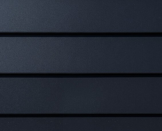 Horizontal steel siding
