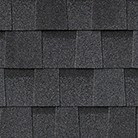 black roof shingle