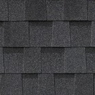 black roof shingle