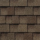 Neutral brown roof shingle