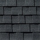 Charcoal dark gray roof shingle