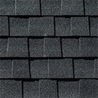 Charcoal dark gray roof shingle